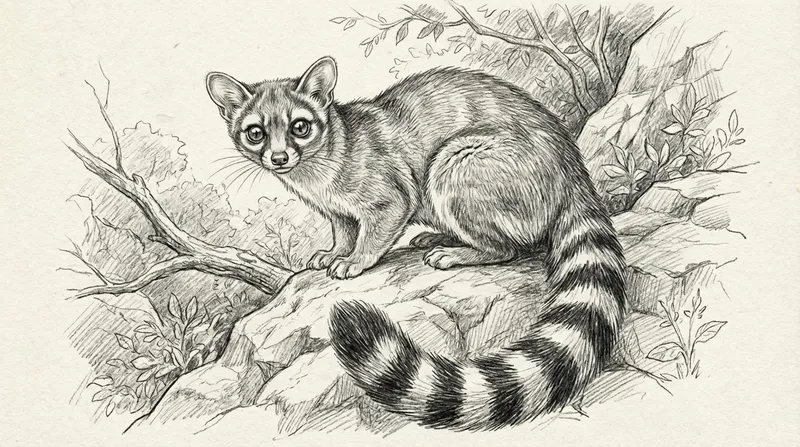 Bassarisk illustration